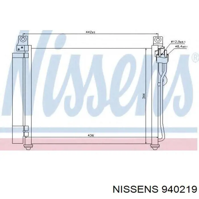 940219 Nissens condensador aire acondicionado