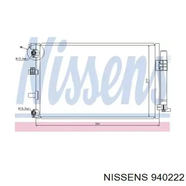 Aire acondicionado capacitor Nissens 940222 precio, desde 114,86 EUR