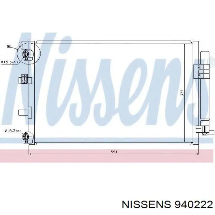 Comprar 940222 Nissens Condensador de aire acondicionado