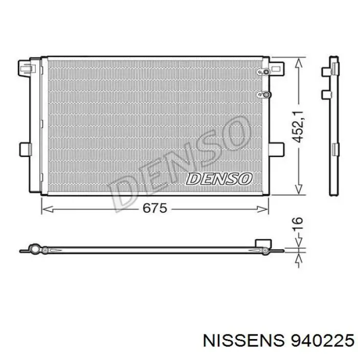 940225 Nissens condensador aire acondicionado