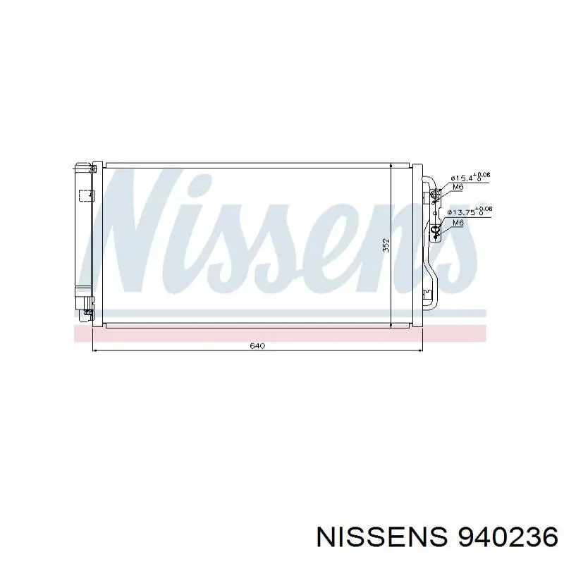 940236 Nissens condensador aire acondicionado