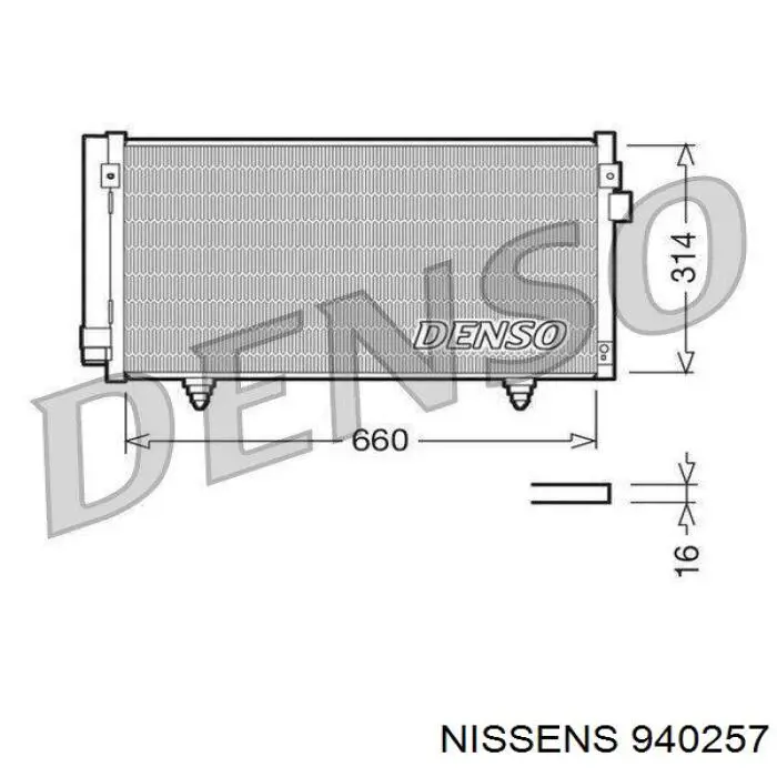 940257 Nissens condensador aire acondicionado
