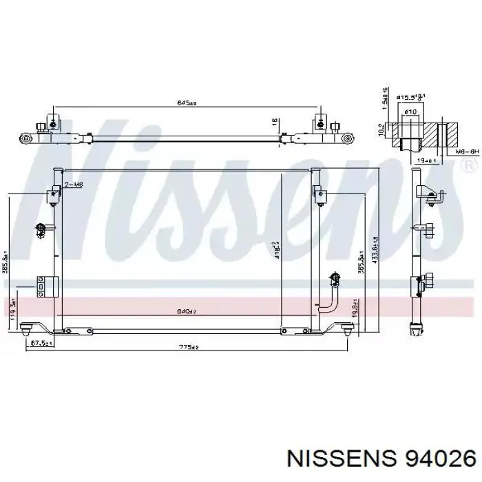 94026 Nissens condensador aire acondicionado