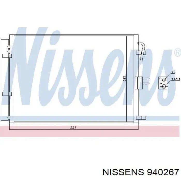 940267 Nissens condensador aire acondicionado