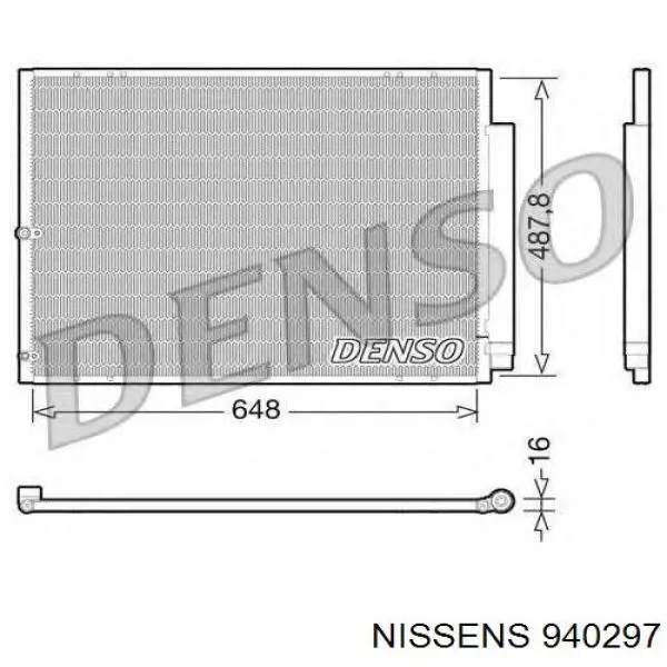 940297 Nissens condensador aire acondicionado