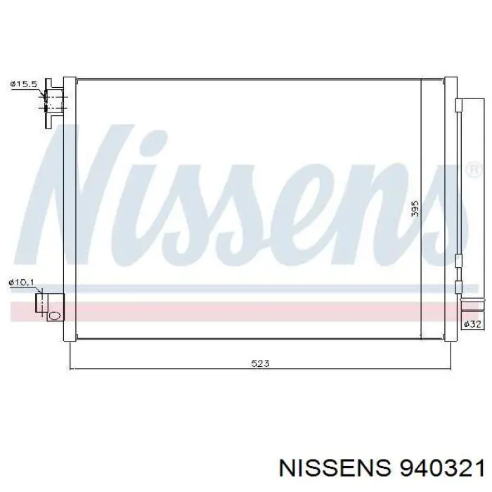 940321 Nissens condensador aire acondicionado