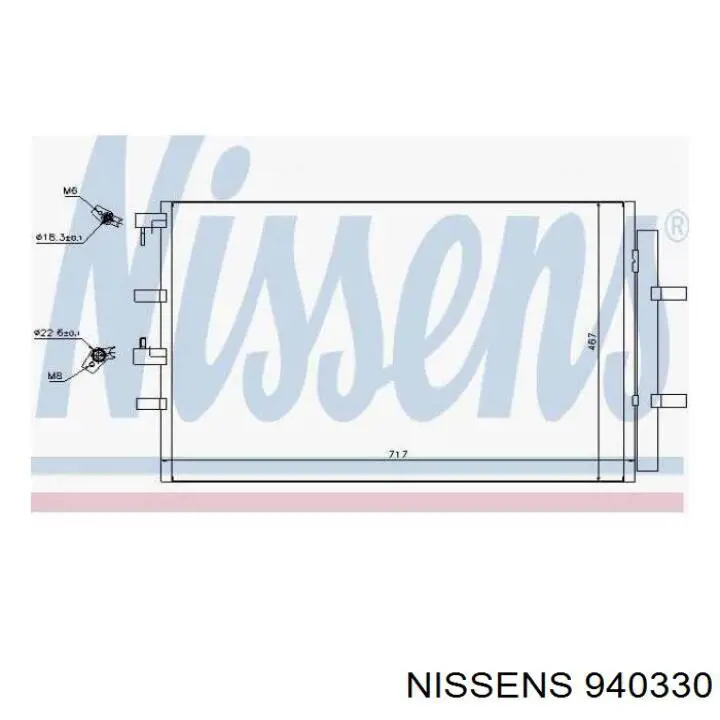 Aire acondicionado capacitor Nissens 940330 precio, desde 88,57 EUR