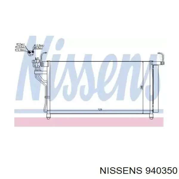 940350 Nissens condensador aire acondicionado