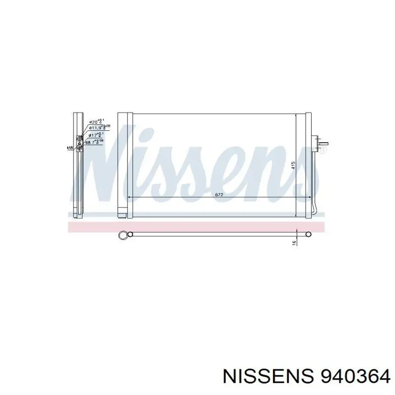 Condensador Opel 20842140