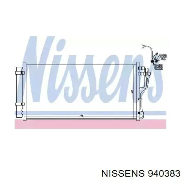 940383 Nissens condensador aire acondicionado