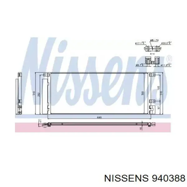 940388 Nissens condensador aire acondicionado