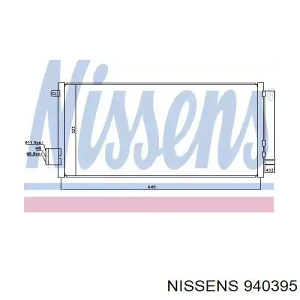 940395 Nissens condensador aire acondicionado