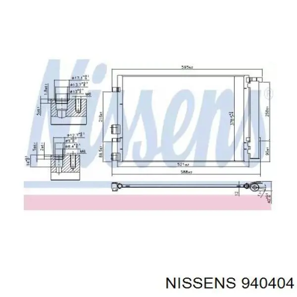 AC 916 000P Mahle Original condensador aire acondicionado