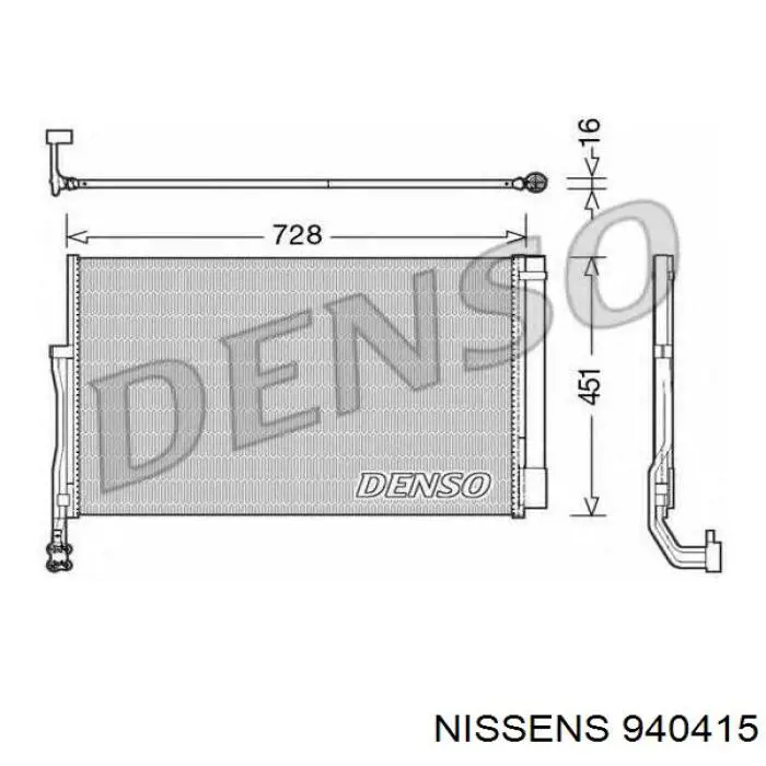 940415 Nissens condensador aire acondicionado