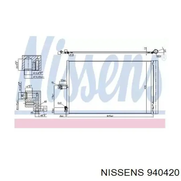 940420 Nissens condensador aire acondicionado