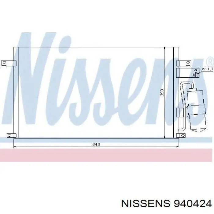 Comprar 940424 Nissens Condensador de aire acondicionado