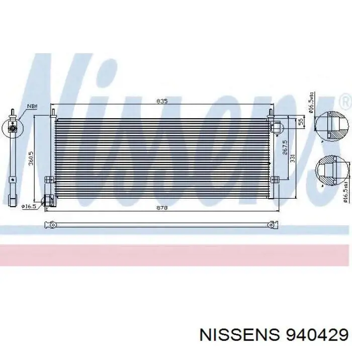 Condensador Mahle Original AC884000S