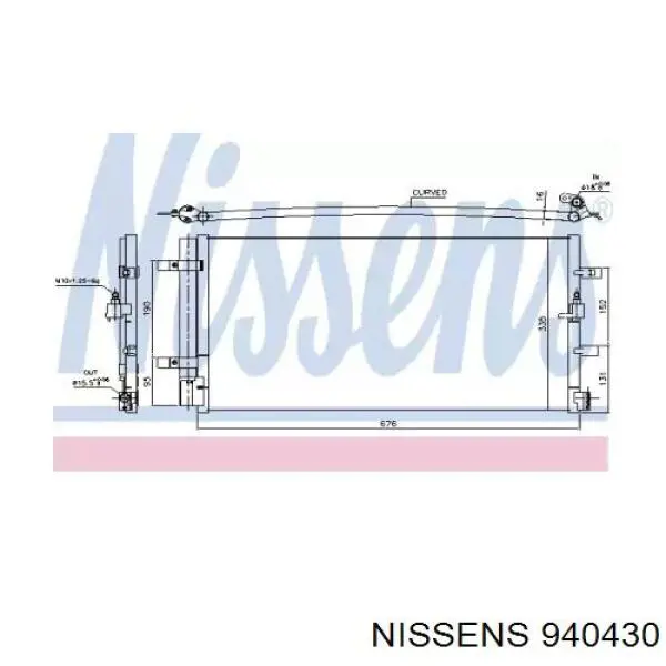 940430 Nissens condensador aire acondicionado