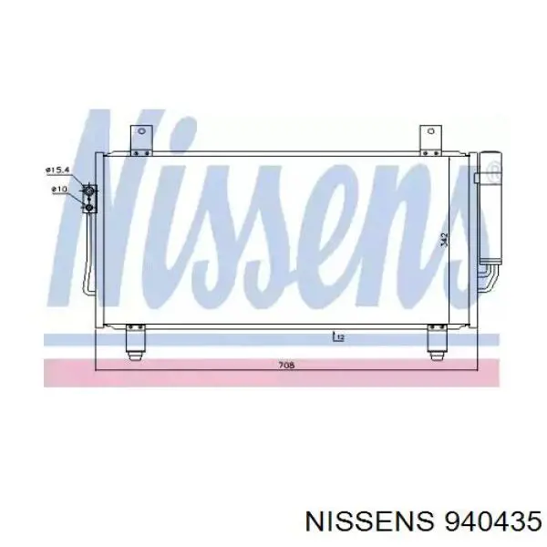 940435 Nissens condensador aire acondicionado