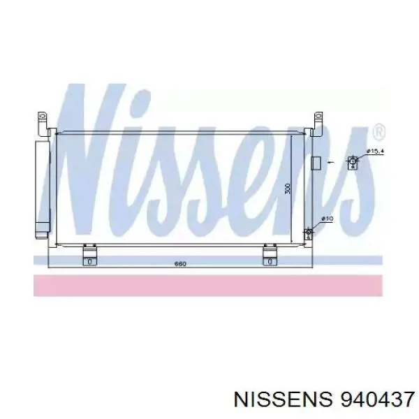 940437 Nissens condensador aire acondicionado