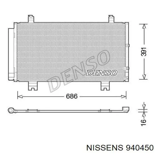 8846030A70 Toyota condensador aire acondicionado