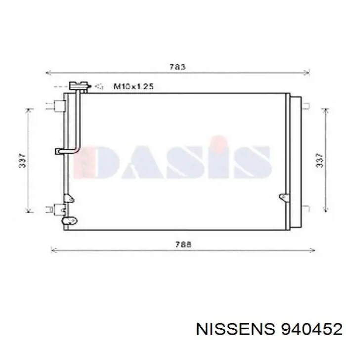 Radiador de aire acondicionado para Audi A8 (4H_)