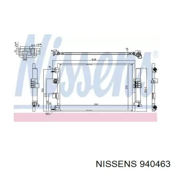 Comprar 940463 Nissens Condensador de aire acondicionado