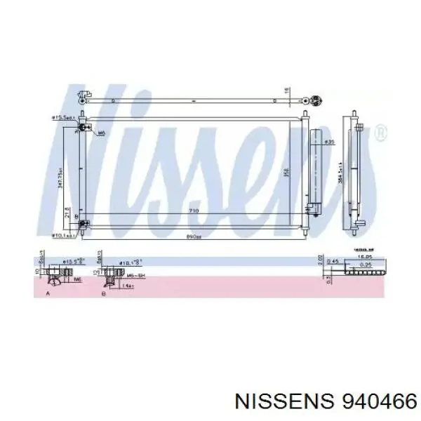 Condensador aire acondicionado CD080672 Koyorad
