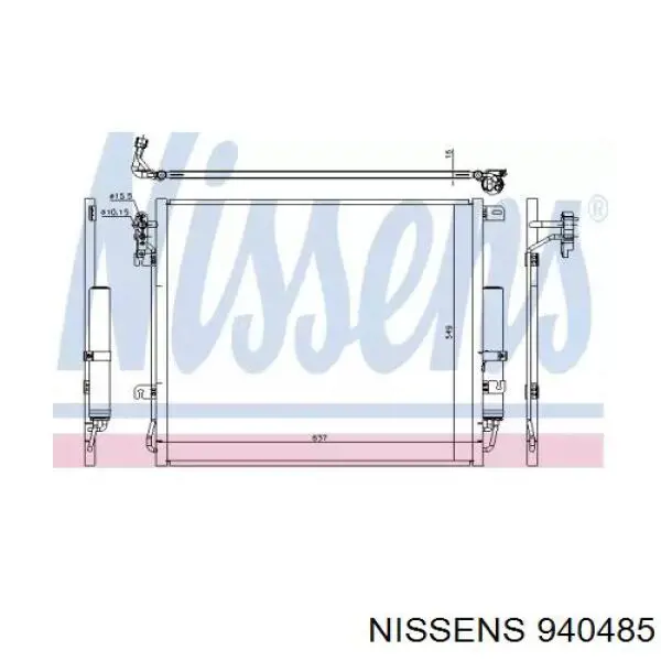 940485 Nissens condensador aire acondicionado