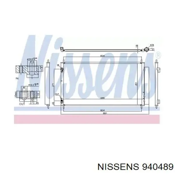 940489 Nissens condensador aire acondicionado