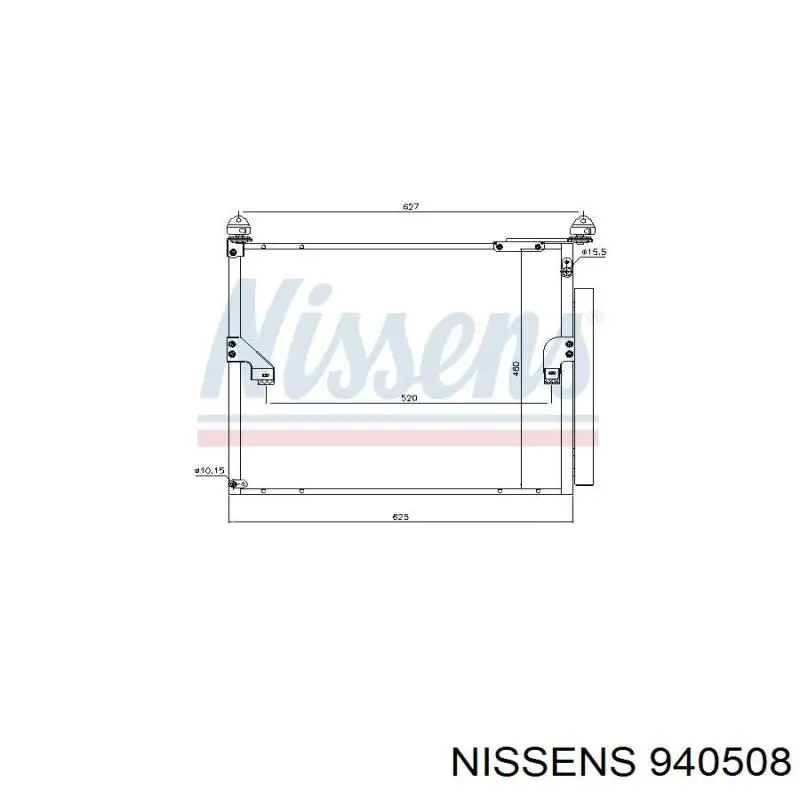 940508 Nissens condensador aire acondicionado