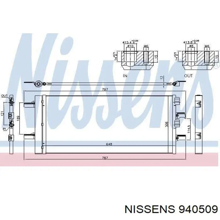 940509 Nissens condensador aire acondicionado