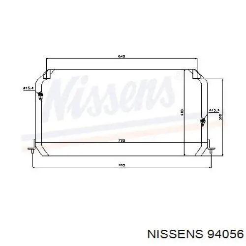 94056 Nissens condensador aire acondicionado