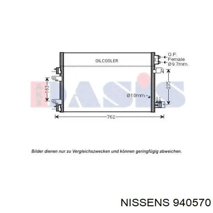 940570 Nissens condensador aire acondicionado