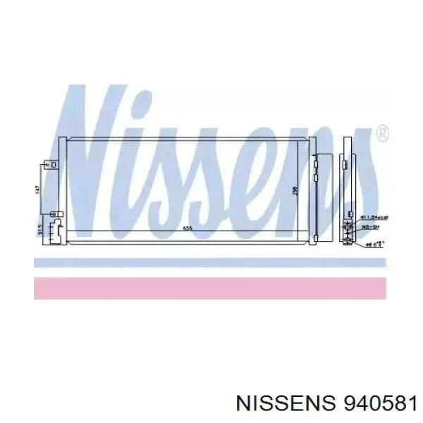 940581 Nissens condensador aire acondicionado