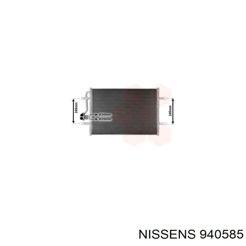 940585 Nissens condensador aire acondicionado