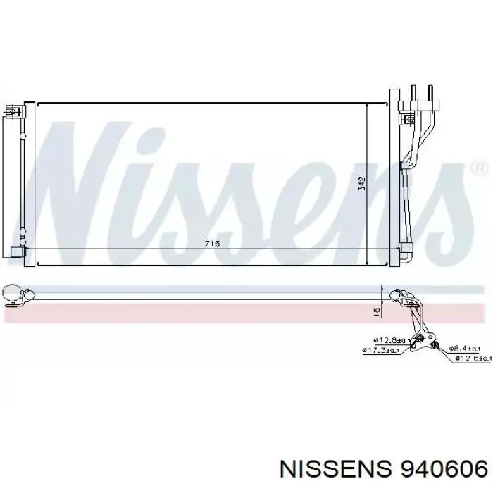 940606 Nissens condensador aire acondicionado