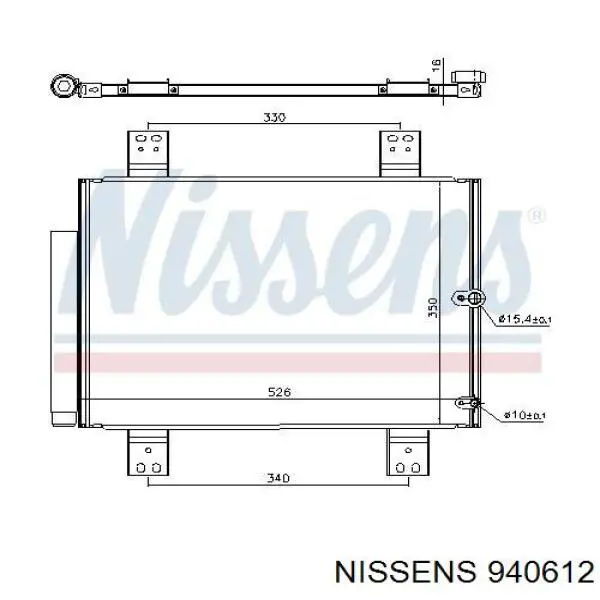 940612 Nissens condensador aire acondicionado