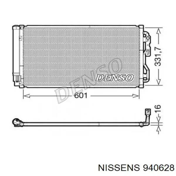 940628 Nissens condensador aire acondicionado