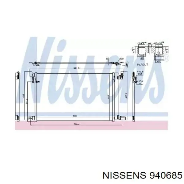Comprar 940685 Nissens Condensador de aire acondicionado