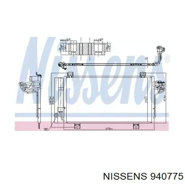 D11R61480 Mazda condensador aire acondicionado