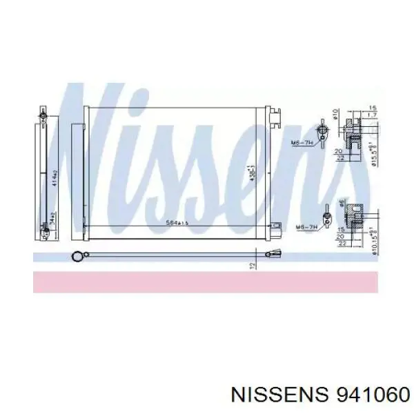 941060 Nissens condensador aire acondicionado