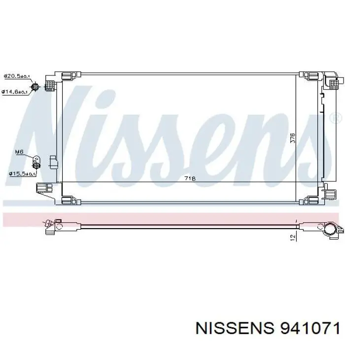 941071 Nissens condensador aire acondicionado