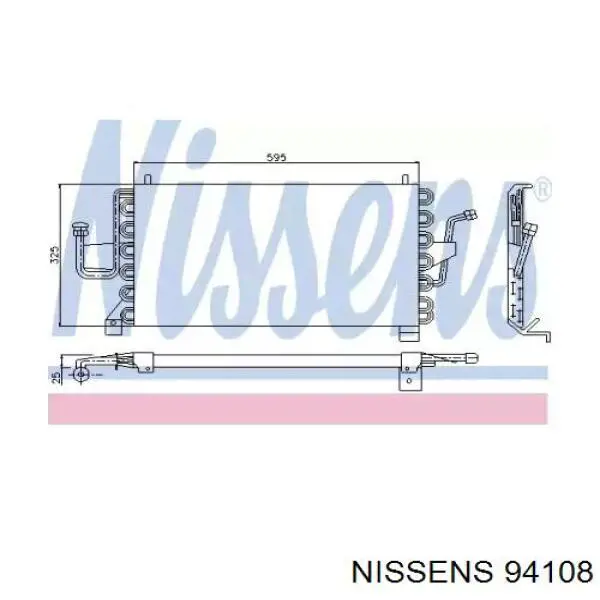Radiador de aire acondicionado para Ford Escort IV GAF, AWF, ABFT