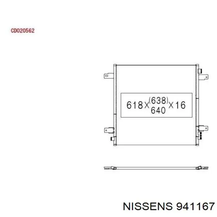 941167 Nissens condensador aire acondicionado