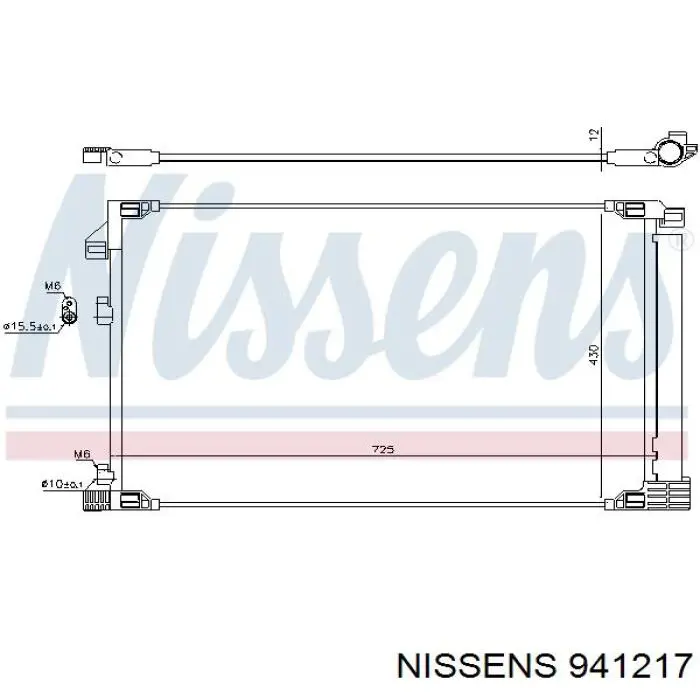 941217 Nissens condensador aire acondicionado