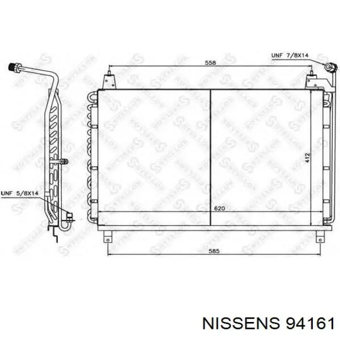 94161 Nissens condensador aire acondicionado