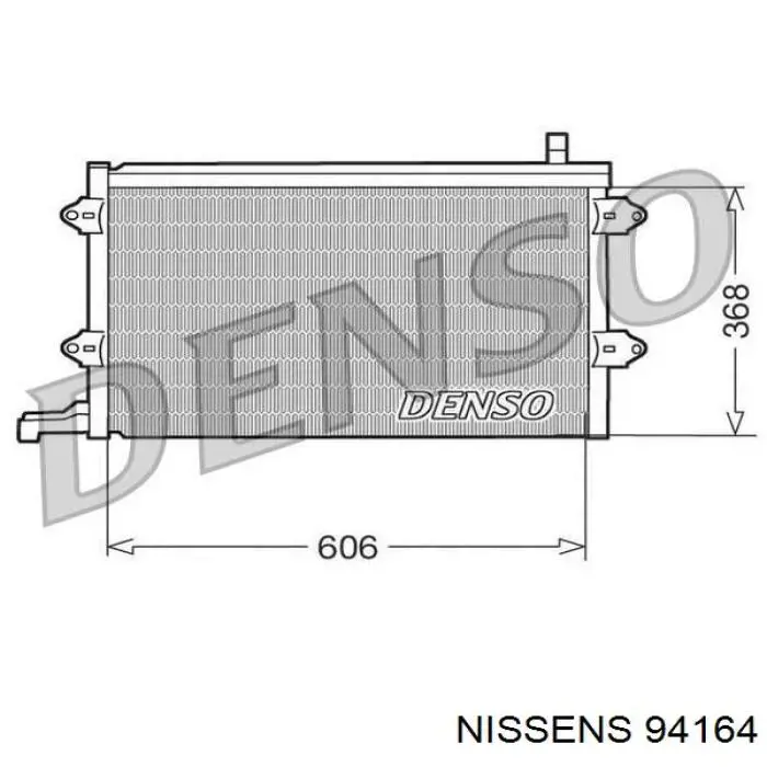 94164 Nissens condensador aire acondicionado