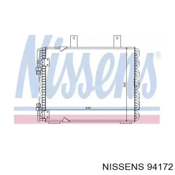 94172 Nissens condensador aire acondicionado