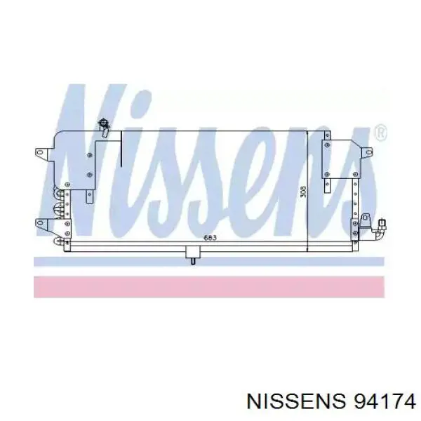 94174 Nissens condensador aire acondicionado